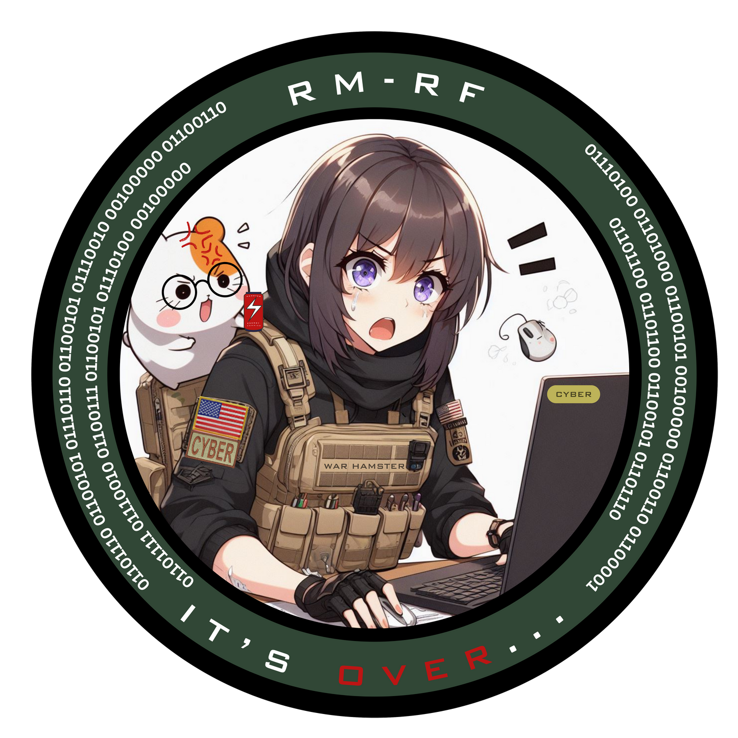 Cyber Division - "its over" - Sticker