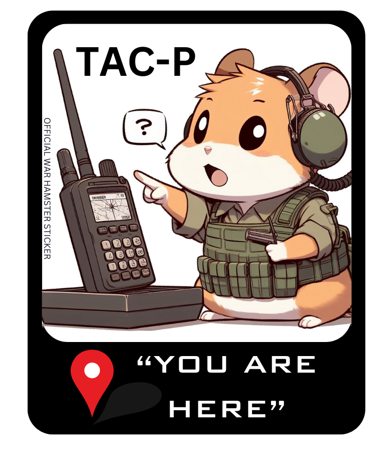 TAC-P you are here! - Sticker