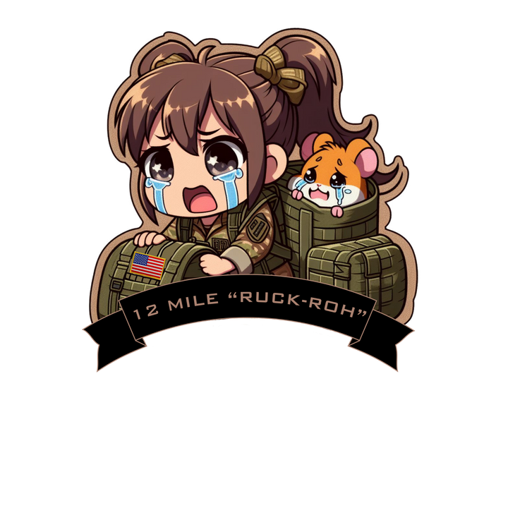 Army Rucking Sticker War Hamster Army!